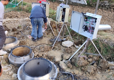 双层蒸渗系统在贵州师范大学基地安装完成